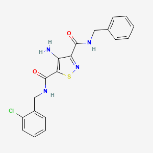 4-amino-N~3~-benzyl-N~5~-(2-chlorobenzyl)-1,2-thiazole-3,5-dicarboxamide