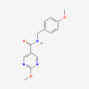 2-methoxy-N-(4-methoxybenzyl)pyrimidine-5-carboxamide