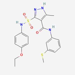 5-(N-(4-ethoxyphenyl)sulfamoyl)-3-methyl-N-(3-(methylthio)phenyl)-1H-pyrazole-4-carboxamide