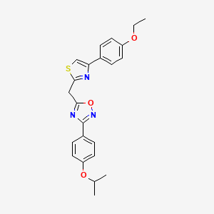 5-{[4-(4-Ethoxyphenyl)-1,3-thiazol-2-yl]methyl}-3-[4-(propan-2-yloxy)phenyl]-1,2,4-oxadiazole