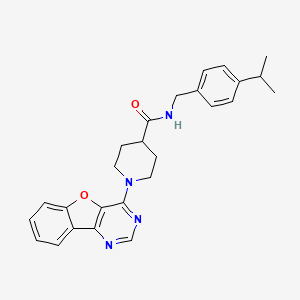 1-([1]benzofuro[3,2-d]pyrimidin-4-yl)-N-[4-(propan-2-yl)benzyl]piperidine-4-carboxamide