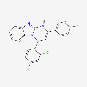 4-(2,4-Dichlorophenyl)-2-(4-methylphenyl)-1,4-dihydropyrimido[1,2-a]benzimidazole