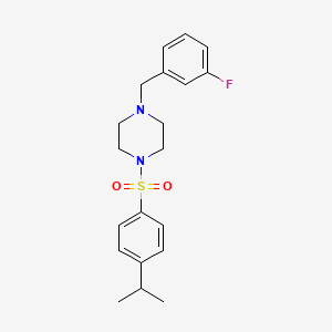 1-(3-Fluorobenzyl)-4-{[4-(propan-2-yl)phenyl]sulfonyl}piperazine