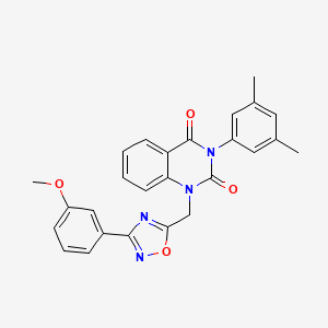 3-(3,5-dimethylphenyl)-1-((3-(3-methoxyphenyl)-1,2,4-oxadiazol-5-yl)methyl)quinazoline-2,4(1H,3H)-dione