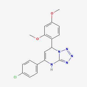 5-(4-Chlorophenyl)-7-(2,4-dimethoxyphenyl)-4,7-dihydrotetrazolo[1,5-a]pyrimidine