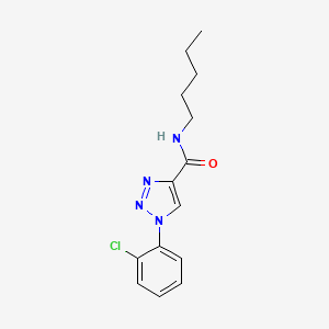 1-(2-chlorophenyl)-N-pentyl-1H-1,2,3-triazole-4-carboxamide