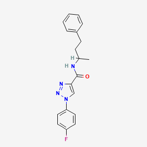 1-(4-fluorophenyl)-N-(4-phenylbutan-2-yl)-1H-1,2,3-triazole-4-carboxamide