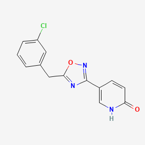 5-[5-(3-chlorobenzyl)-1,2,4-oxadiazol-3-yl]-2(1H)-pyridinone