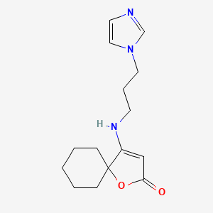 4-(3-Imidazol-1-yl-propylamino)-1-oxa-spiro[4.5]dec-3-en-2-one