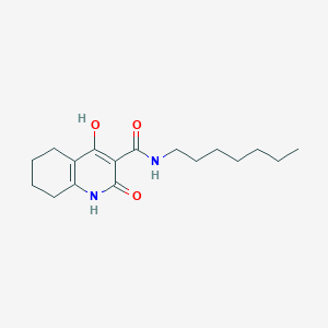 N-heptyl-4-hydroxy-2-oxo-1,2,5,6,7,8-hexahydroquinoline-3-carboxamide