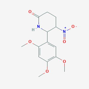 5-Nitro-6-(2,4,5-trimethoxyphenyl)piperidin-2-one