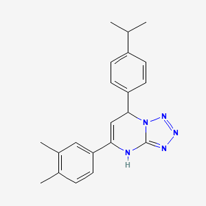 5-(3,4-Dimethylphenyl)-7-[4-(propan-2-yl)phenyl]-4,7-dihydrotetrazolo[1,5-a]pyrimidine