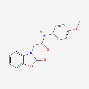 N-(4-methoxyphenyl)-2-(2-oxo-1,3-benzoxazol-3-yl)acetamide