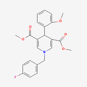 Dimethyl 1-(4-fluorobenzyl)-4-(2-methoxyphenyl)-1,4-dihydropyridine-3,5-dicarboxylate