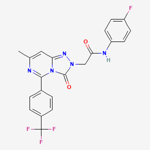 N-(4-fluorophenyl)-2-{7-methyl-3-oxo-5-[4-(trifluoromethyl)phenyl][1,2,4]triazolo[4,3-c]pyrimidin-2(3H)-yl}acetamide