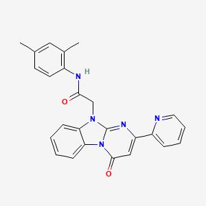 N-(2,4-dimethylphenyl)-2-[4-oxo-2-(pyridin-2-yl)pyrimido[1,2-a]benzimidazol-10(4H)-yl]acetamide