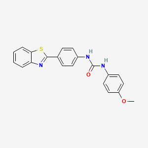 1-(4-(Benzo[d]thiazol-2-yl)phenyl)-3-(4-methoxyphenyl)urea