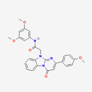 N-(3,5-dimethoxyphenyl)-2-[2-(4-methoxyphenyl)-4-oxopyrimido[1,2-a]benzimidazol-10(4H)-yl]acetamide