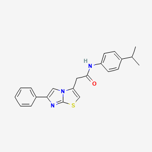 N-(4-isopropylphenyl)-2-(6-phenylimidazo[2,1-b]thiazol-3-yl)acetamide