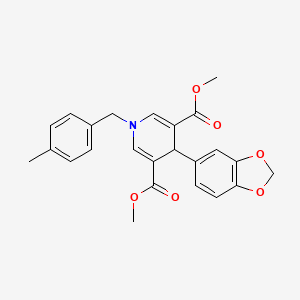 Dimethyl 4-(1,3-benzodioxol-5-yl)-1-(4-methylbenzyl)-1,4-dihydropyridine-3,5-dicarboxylate