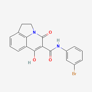 N-(3-bromophenyl)-6-hydroxy-4-oxo-1,2-dihydro-4H-pyrrolo[3,2,1-ij]quinoline-5-carboxamide