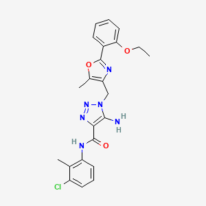 5-amino-N-(3-chloro-2-methylphenyl)-1-{[2-(2-ethoxyphenyl)-5-methyl-1,3-oxazol-4-yl]methyl}-1H-1,2,3-triazole-4-carboxamide