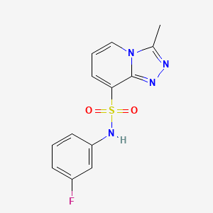 N-(3-fluorophenyl)-3-methyl[1,2,4]triazolo[4,3-a]pyridine-8-sulfonamide