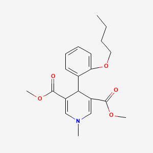 Dimethyl 4-(2-butoxyphenyl)-1-methyl-1,4-dihydropyridine-3,5-dicarboxylate