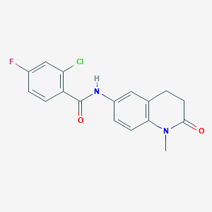 2-chloro-4-fluoro-N-(1-methyl-2-oxo-1,2,3,4-tetrahydroquinolin-6-yl)benzamide