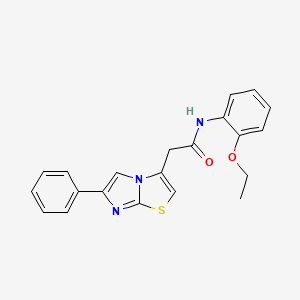 N-(2-ethoxyphenyl)-2-(6-phenylimidazo[2,1-b]thiazol-3-yl)acetamide