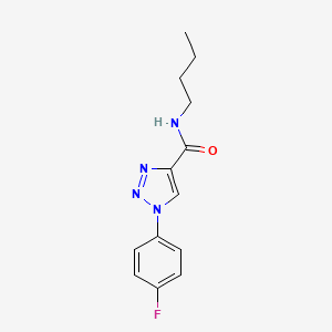 molecular formula C13H15FN4O B11203367 N-butyl-1-(4-fluorophenyl)-1H-1,2,3-triazole-4-carboxamide 