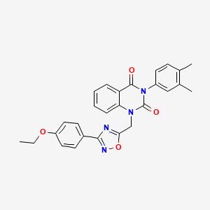 3-(3,4-dimethylphenyl)-1-((3-(4-ethoxyphenyl)-1,2,4-oxadiazol-5-yl)methyl)quinazoline-2,4(1H,3H)-dione