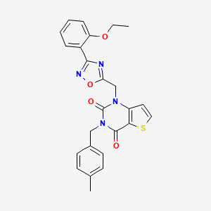 molecular formula C25H22N4O4S B11203416 methyl 4-{[(3-oxo-3,4-dihydro-2H-1,4-benzoxazin-2-yl)carbonyl]amino}benzoate 