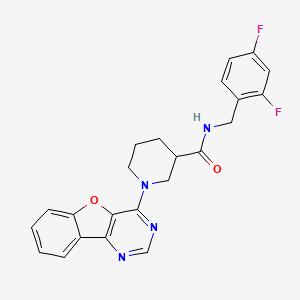 1-([1]benzofuro[3,2-d]pyrimidin-4-yl)-N-(2,4-difluorobenzyl)piperidine-3-carboxamide