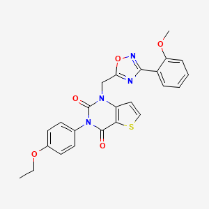 1-methyl-5-(4-{[2-(2-methylpiperidin-1-yl)ethyl]amino}-4-oxobutanoyl)-N-phenyl-4,5,6,7-tetrahydro-1H-pyrazolo[4,3-c]pyridine-3-carboxamide