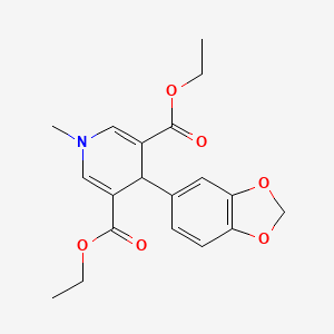 Diethyl 4-(1,3-benzodioxol-5-yl)-1-methyl-1,4-dihydropyridine-3,5-dicarboxylate