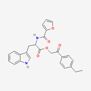 2-(4-ethylphenyl)-2-oxoethyl N-(furan-2-ylcarbonyl)tryptophanate