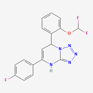 7-[2-(Difluoromethoxy)phenyl]-5-(4-fluorophenyl)-4,7-dihydrotetrazolo[1,5-a]pyrimidine