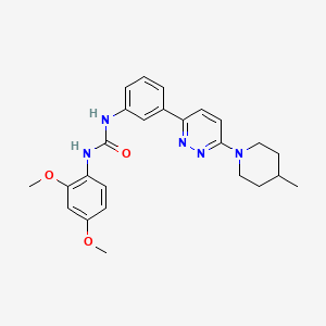 1-(2,4-Dimethoxyphenyl)-3-(3-(6-(4-methylpiperidin-1-yl)pyridazin-3-yl)phenyl)urea