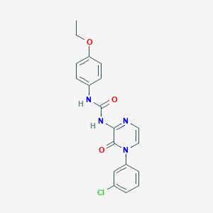 1-(4-(3-Chlorophenyl)-3-oxo-3,4-dihydropyrazin-2-yl)-3-(4-ethoxyphenyl)urea