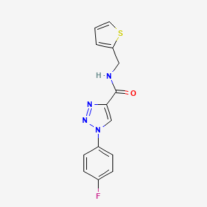 1-(4-fluorophenyl)-N-(thiophen-2-ylmethyl)-1H-1,2,3-triazole-4-carboxamide