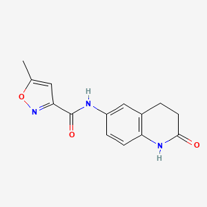 5-methyl-N-(2-oxo-1,2,3,4-tetrahydroquinolin-6-yl)isoxazole-3-carboxamide