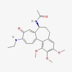 N-[(7S)-10-(ethylamino)-1,2,3-trimethoxy-9-oxo-5,6,7,9-tetrahydrobenzo[a]heptalen-7-yl]acetamide