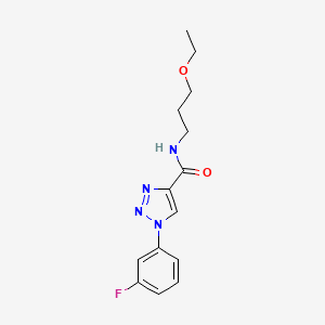 N-(3-ethoxypropyl)-1-(3-fluorophenyl)-1H-1,2,3-triazole-4-carboxamide