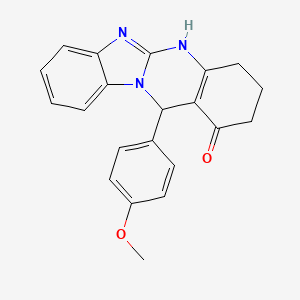 12-(4-methoxyphenyl)-3,4,5,12-tetrahydrobenzimidazo[2,1-b]quinazolin-1(2H)-one