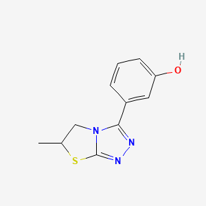 3-(6-Methyl-5,6-dihydro[1,3]thiazolo[2,3-c][1,2,4]triazol-3-yl)phenol