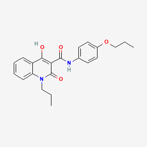 4-hydroxy-2-oxo-N-(4-propoxyphenyl)-1-propyl-1,2-dihydroquinoline-3-carboxamide