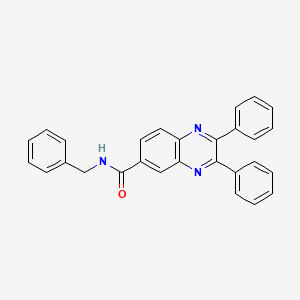 molecular formula C28H21N3O B11203687 N-benzyl-2,3-diphenylquinoxaline-6-carboxamide CAS No. 332404-54-3