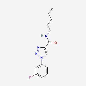 1-(3-fluorophenyl)-N-pentyl-1H-1,2,3-triazole-4-carboxamide