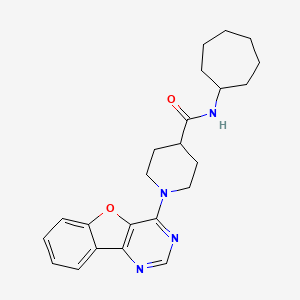 1-([1]benzofuro[3,2-d]pyrimidin-4-yl)-N-cycloheptylpiperidine-4-carboxamide